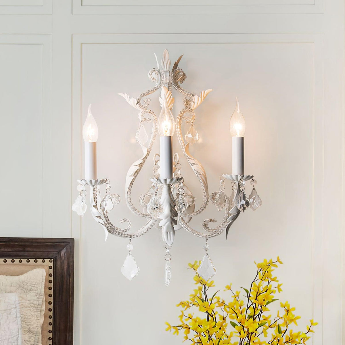 Xeldes traditionele kandelaar kristallen wandlamp
