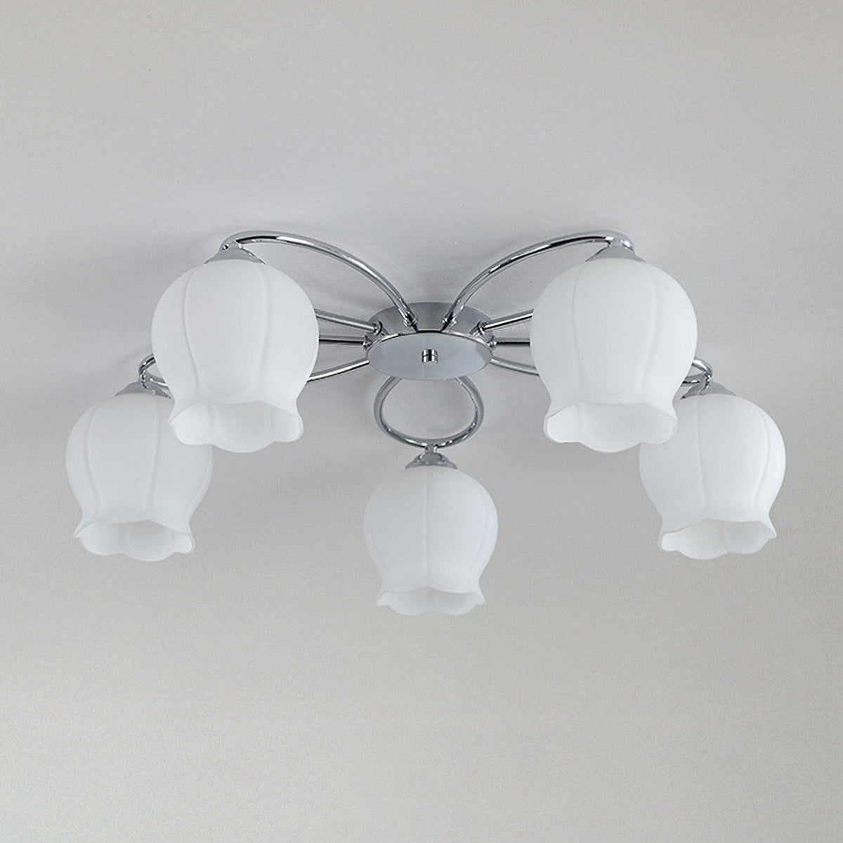 Oldore Premium elegantie Bloemmotief glas plafondlamp
