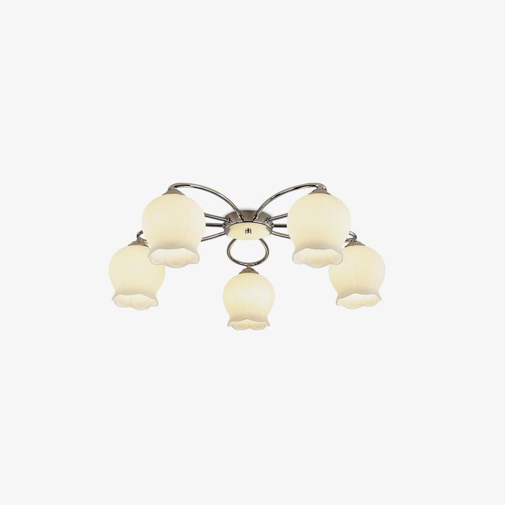 Oldore Premium elegantie Bloemmotief glas plafondlamp