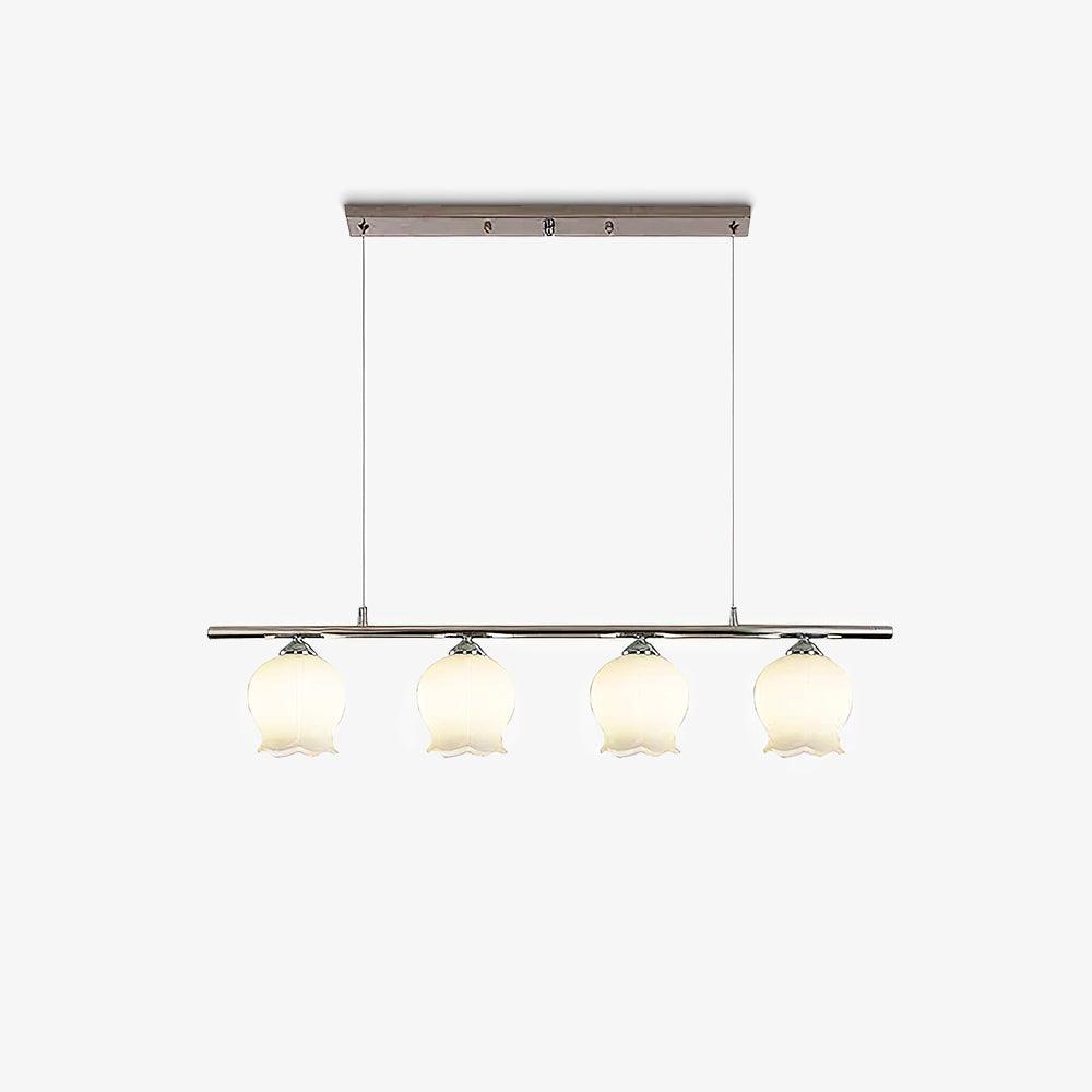 Evenara Moderne minimalistische hanglamp met bloemmotief van glas