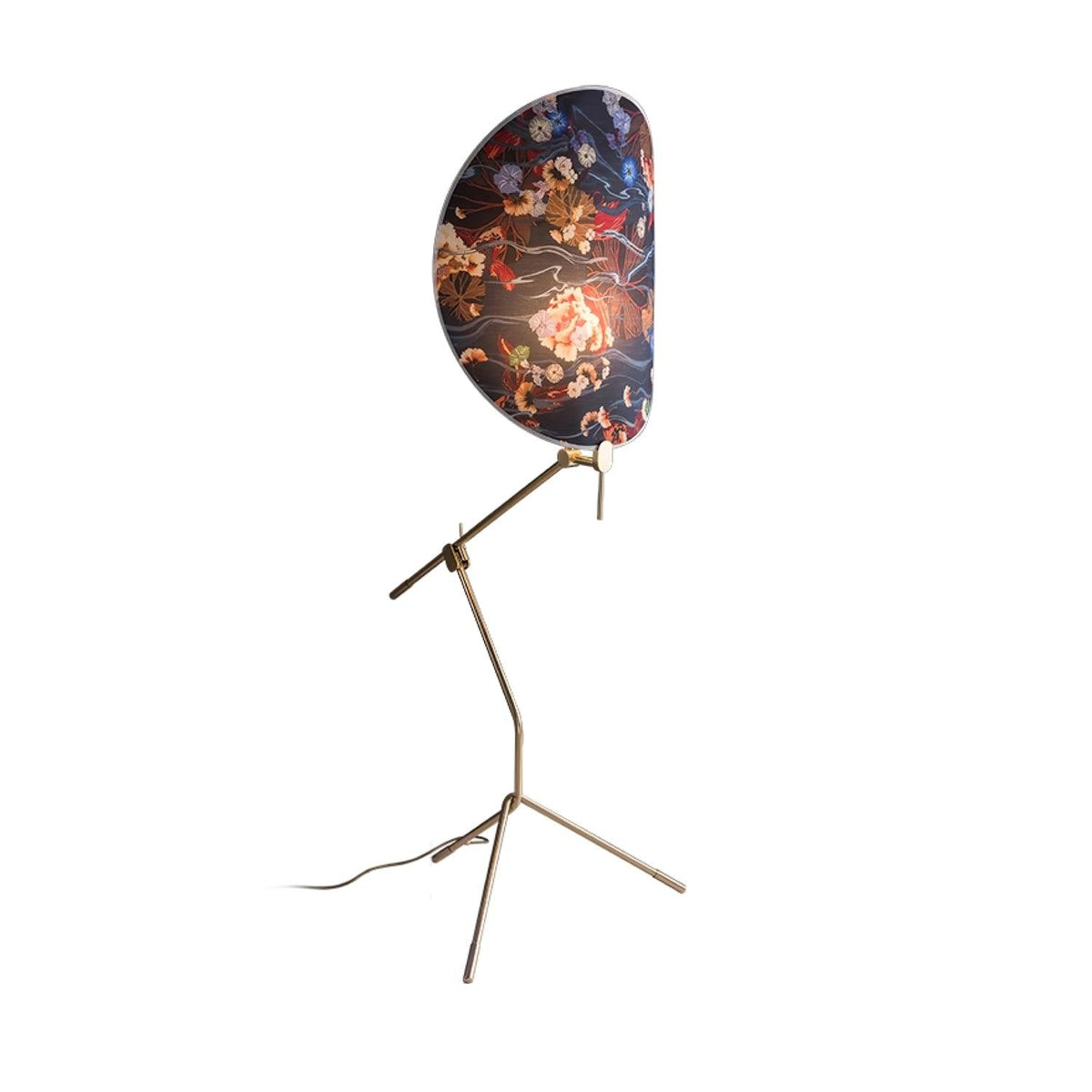 Unexin messing vloerlamp