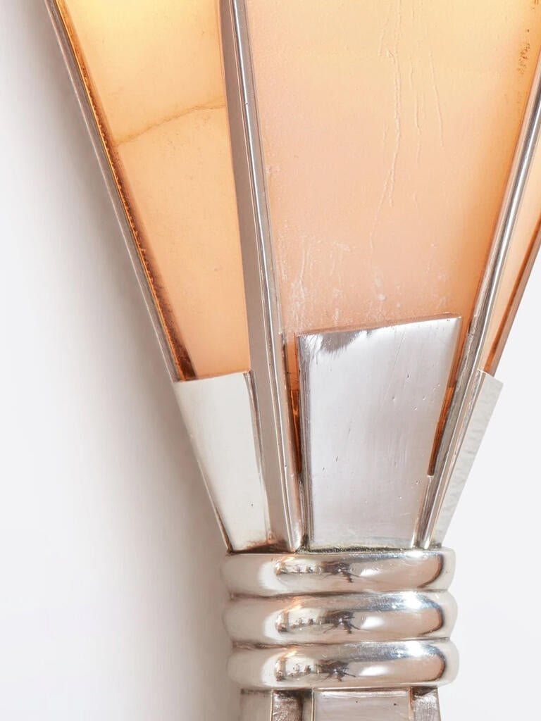 Aura albast Fan wandlamp