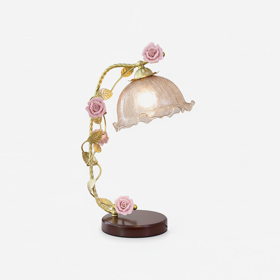Lioruelia tafellamp goud & cognac