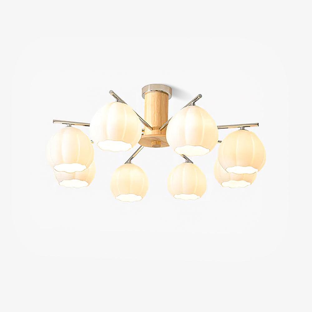 Ezoror Noordse kunst bloemknoppen glas plafondlamp