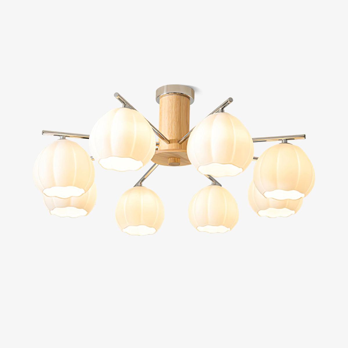 Ezoror Noordse kunst bloemknoppen glas plafondlamp