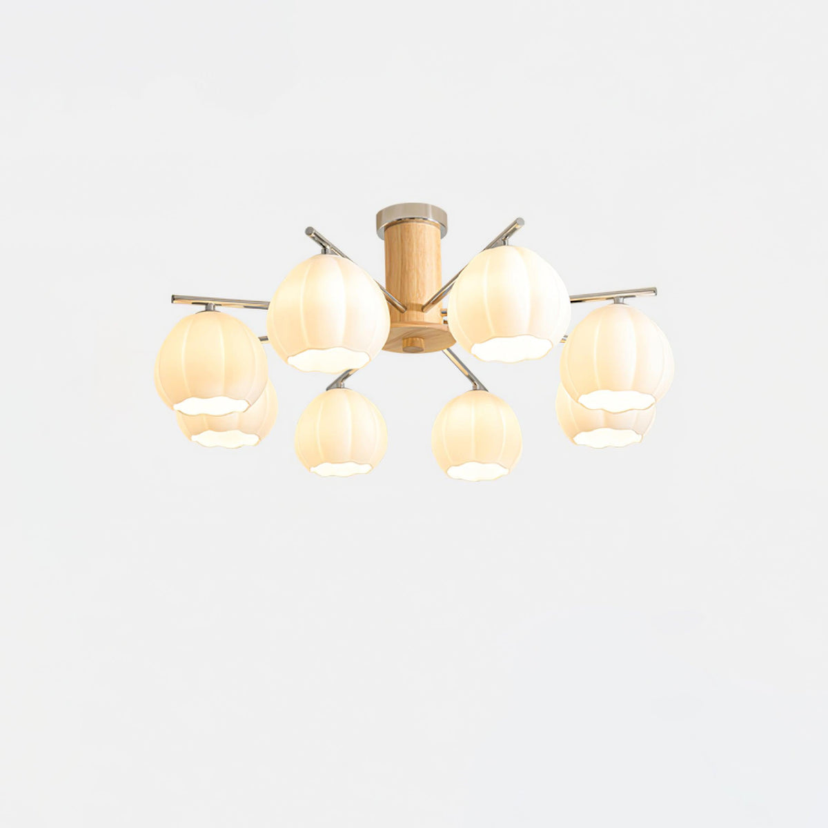 Ezoror Noordse kunst bloemknoppen glas plafondlamp