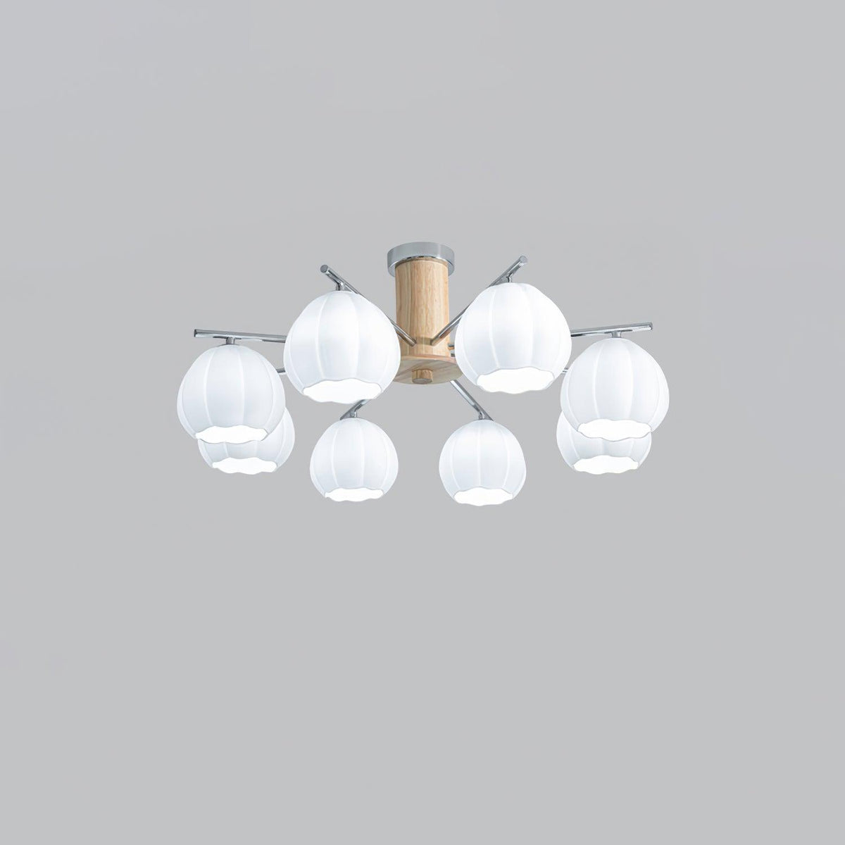 Ezoror Noordse kunst bloemknoppen glas plafondlamp