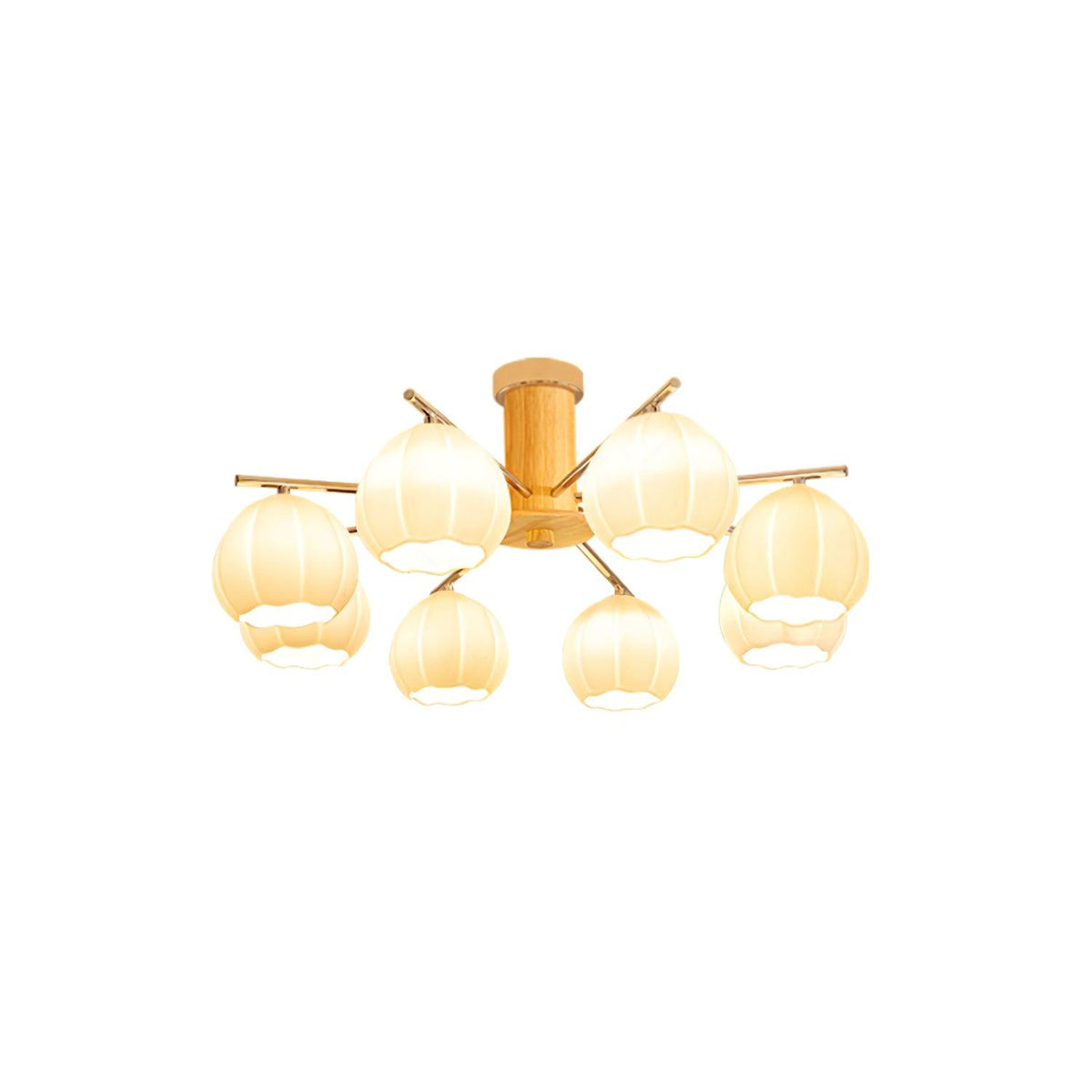Ezoror Noordse kunst bloemknoppen glas plafondlamp