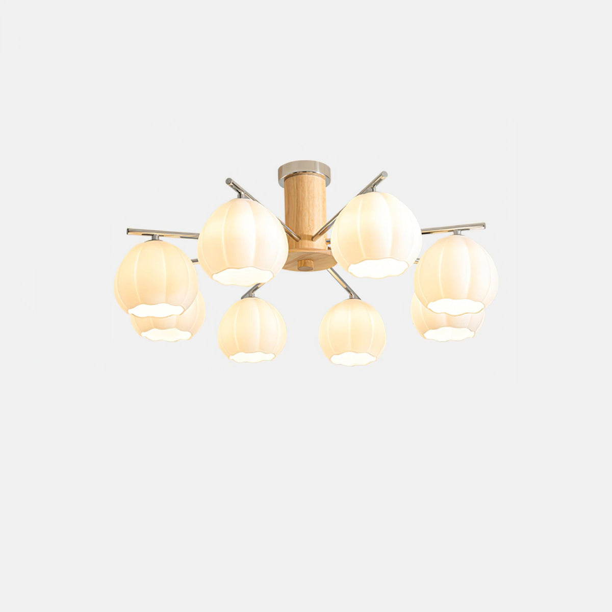 Ezoror Noordse kunst bloemknoppen glas plafondlamp