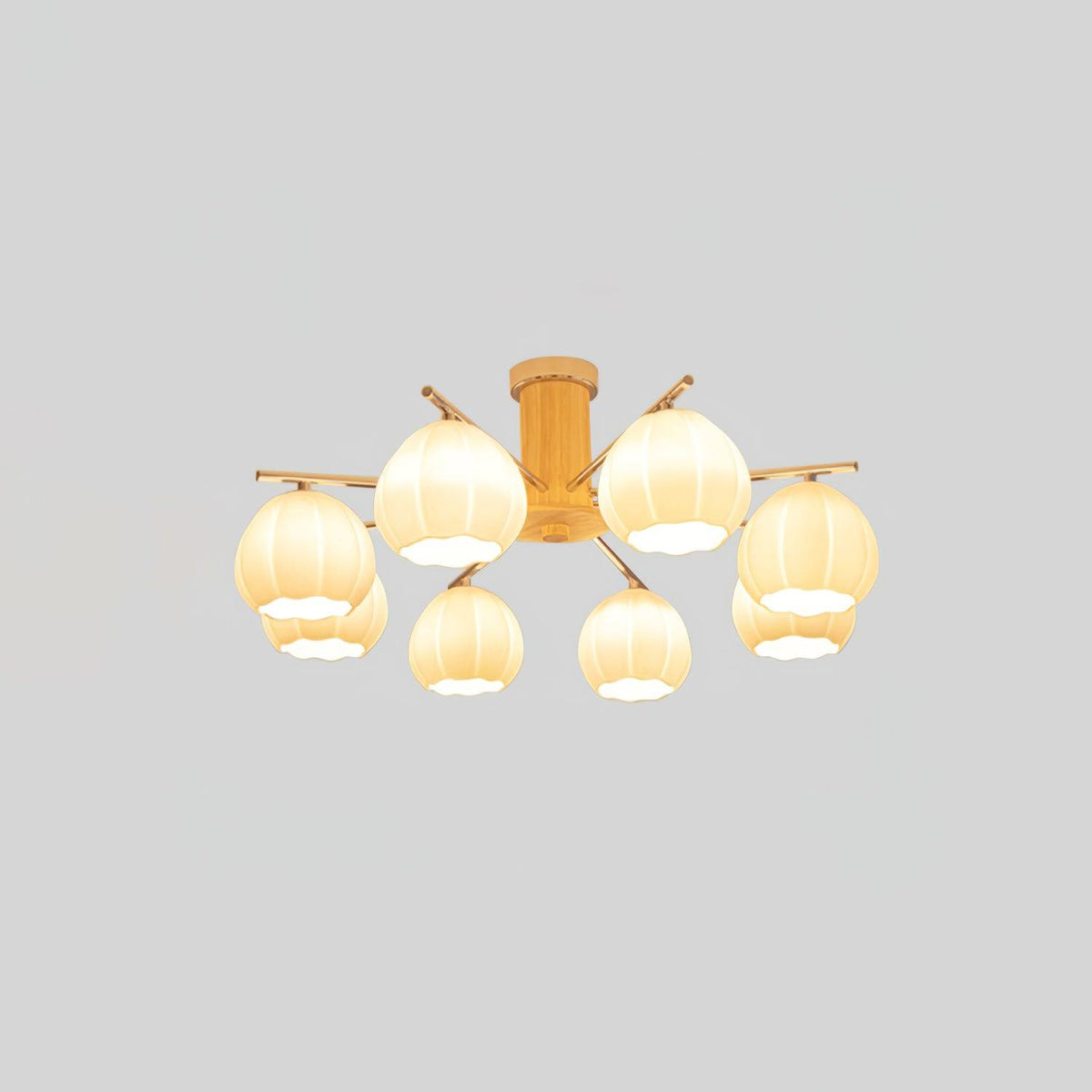 Ezoror Noordse kunst bloemknoppen glas plafondlamp