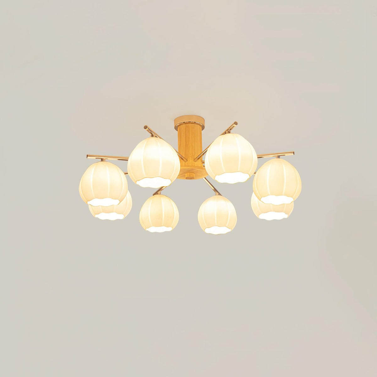 Ezoror Noordse kunst bloemknoppen glas plafondlamp
