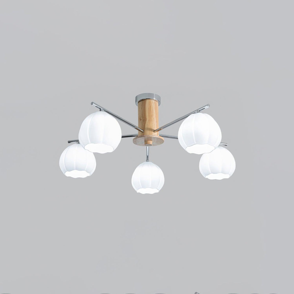 Ezoror Noordse kunst bloemknoppen glas plafondlamp