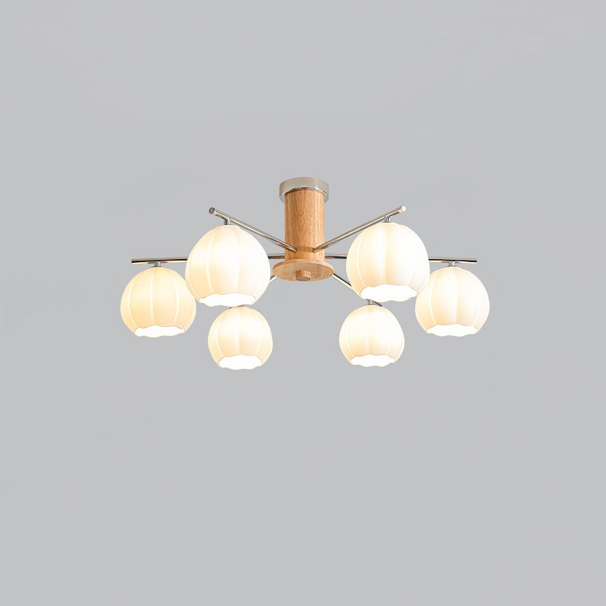 Ezoror Noordse kunst bloemknoppen glas plafondlamp