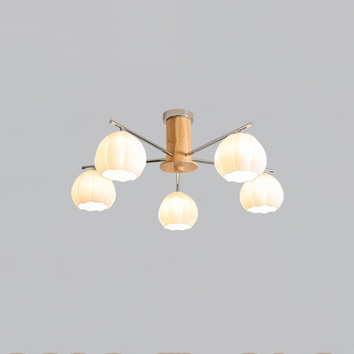 Ezoror Noordse kunst bloemknoppen glas plafondlamp
