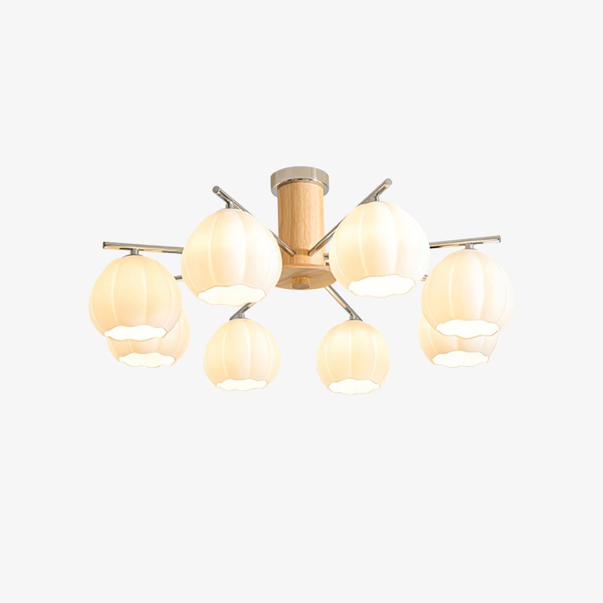 Ezoror Noordse kunst bloemknoppen glas plafondlamp