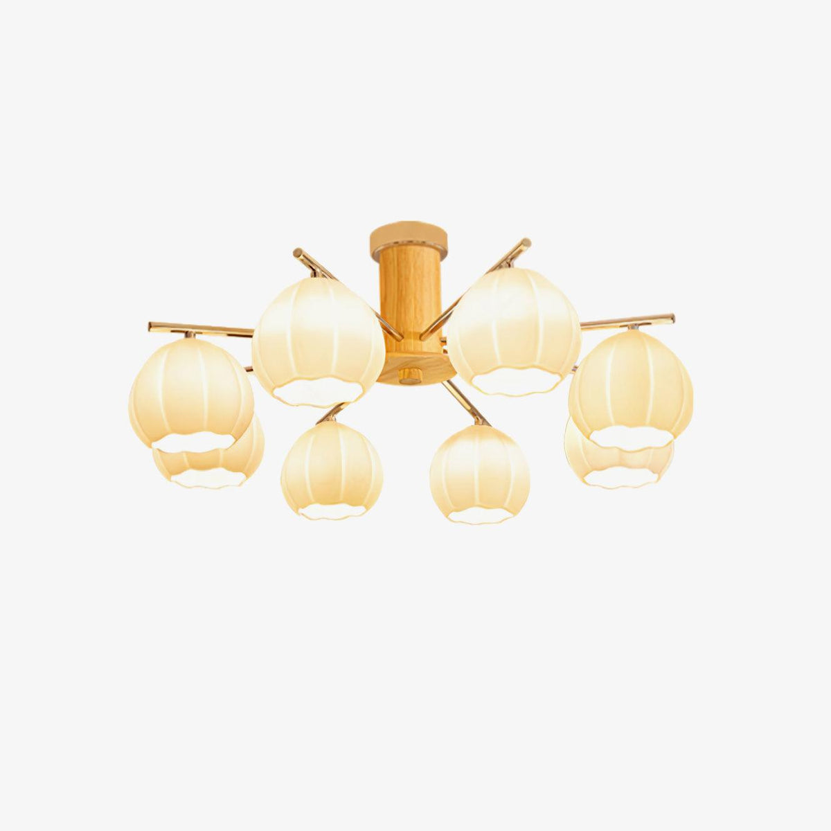 Ezoror Noordse kunst bloemknoppen glas plafondlamp