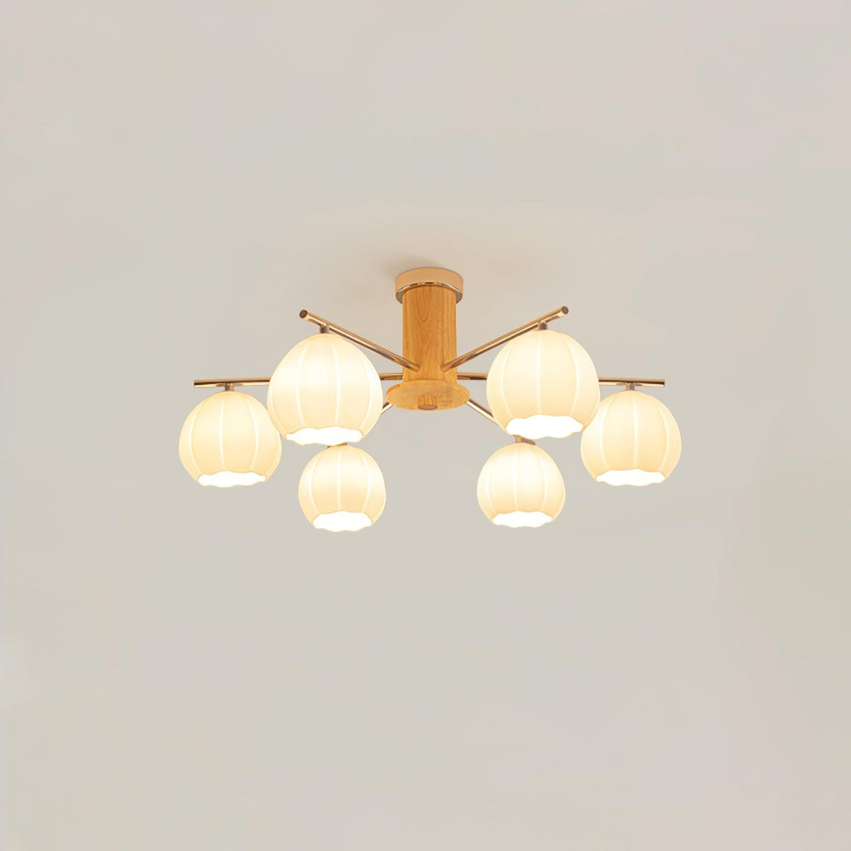 Ezoror Noordse kunst bloemknoppen glas plafondlamp