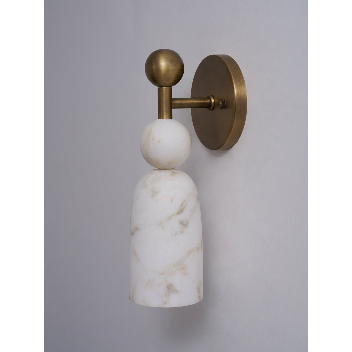 Serafin wandlamp van albast