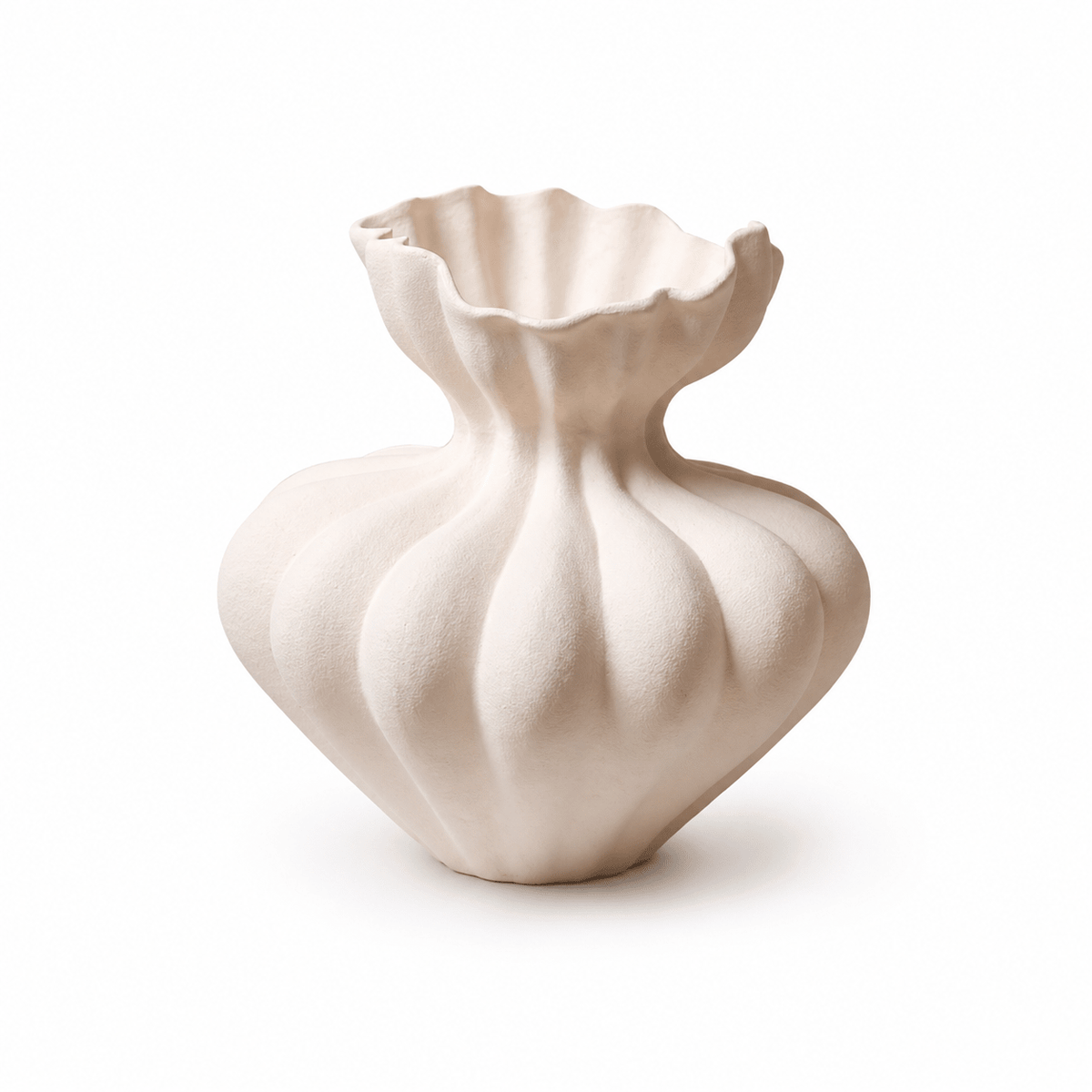 Fluted Bloom keramiek Vaas
