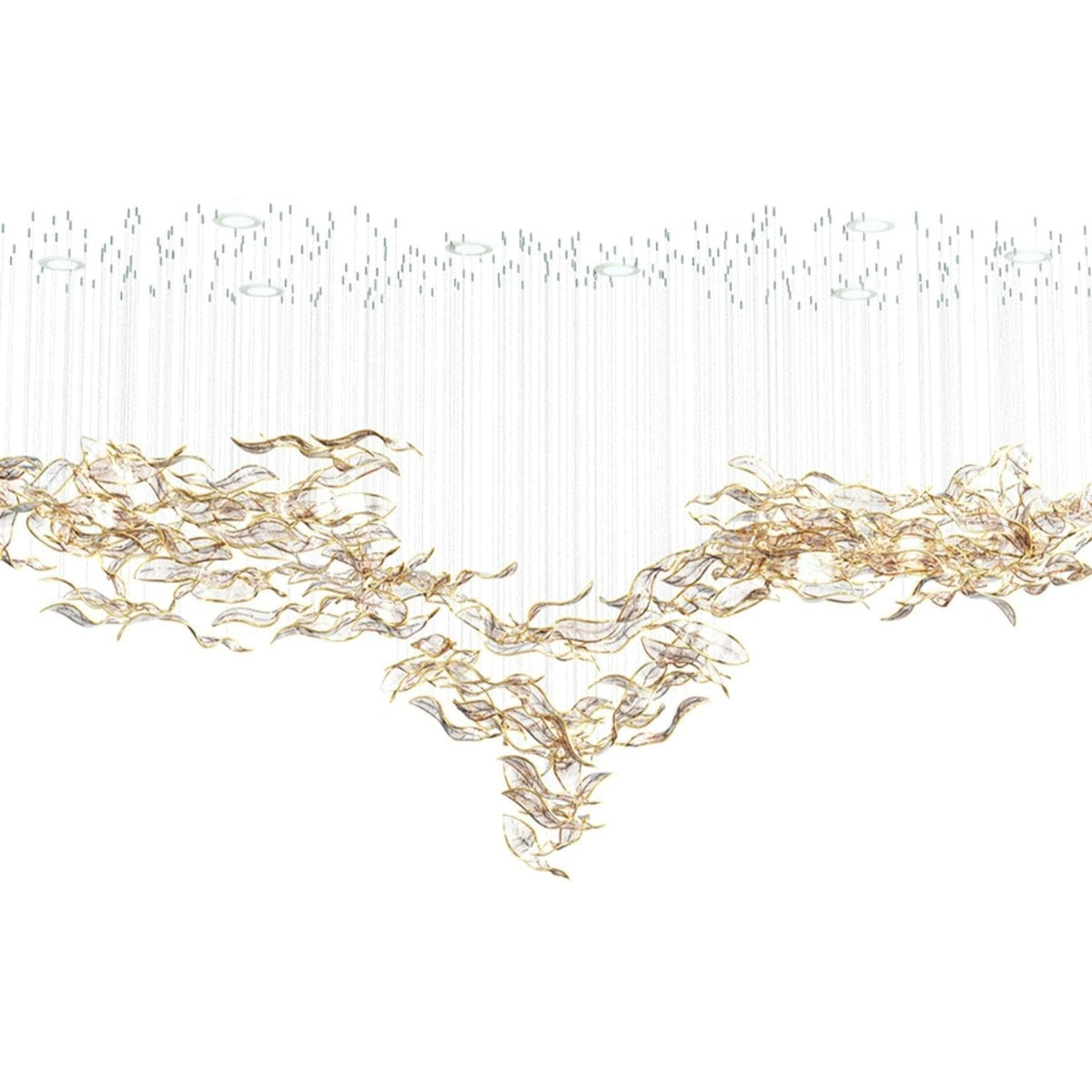 Velelora kroonluchter Cascading Leaf Luxe