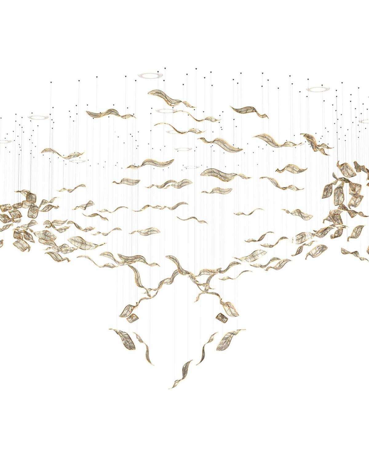 Velelora kroonluchter Cascading Leaf Luxe