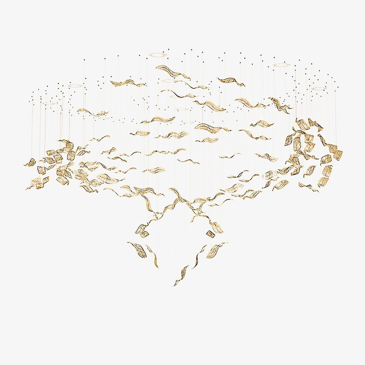 Velelora kroonluchter Cascading Leaf Luxe