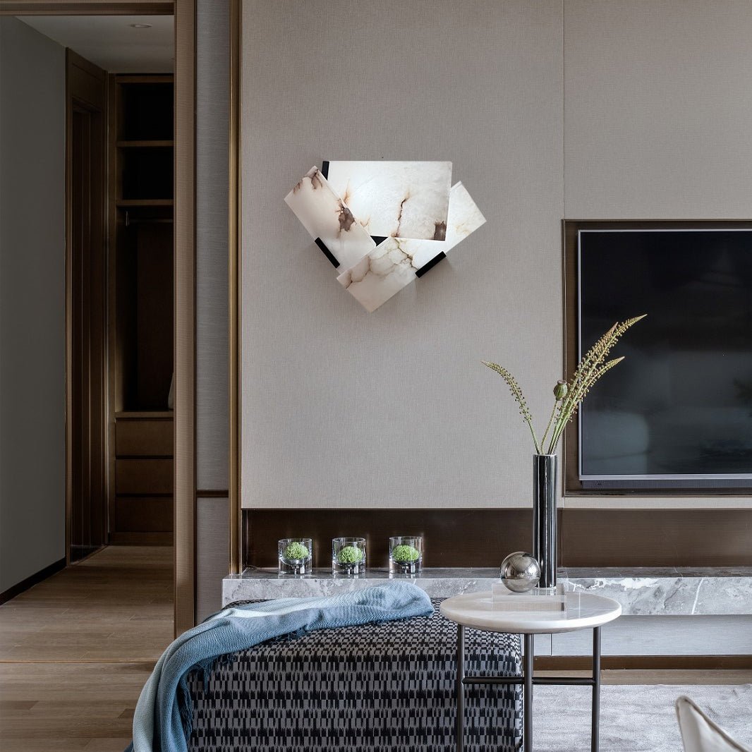 Eireeria albasten wandlamp