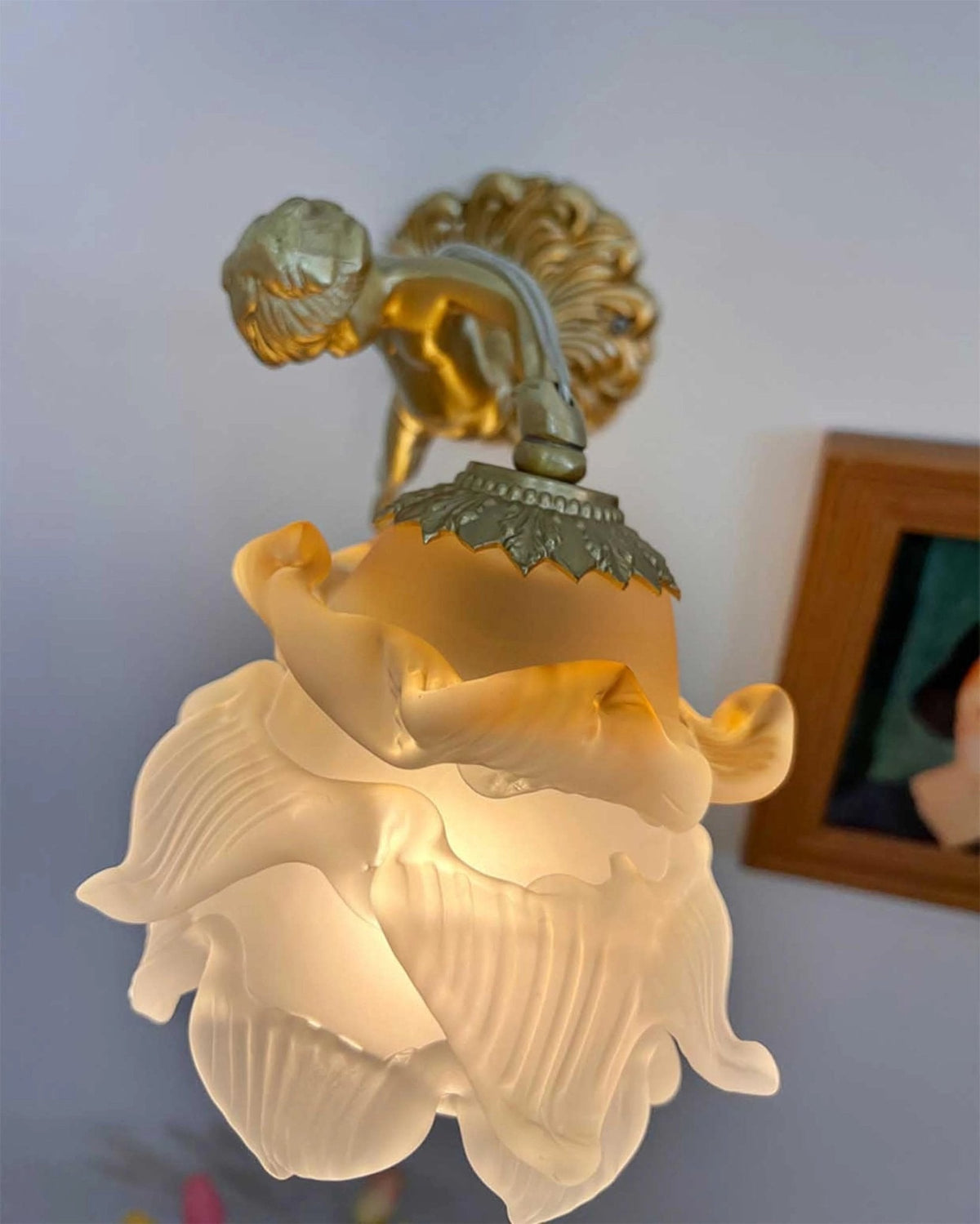 Bex Flying Angel wandlamp van glas