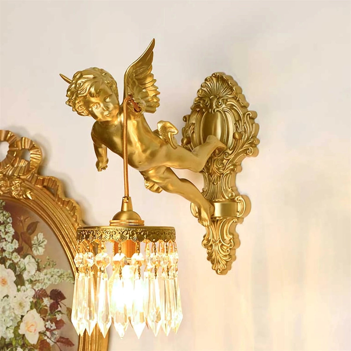 Bex Flying Angel wandlamp van glas