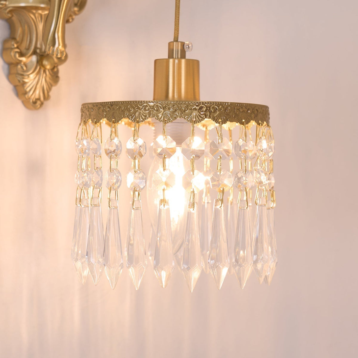Bex Flying Angel wandlamp van glas
