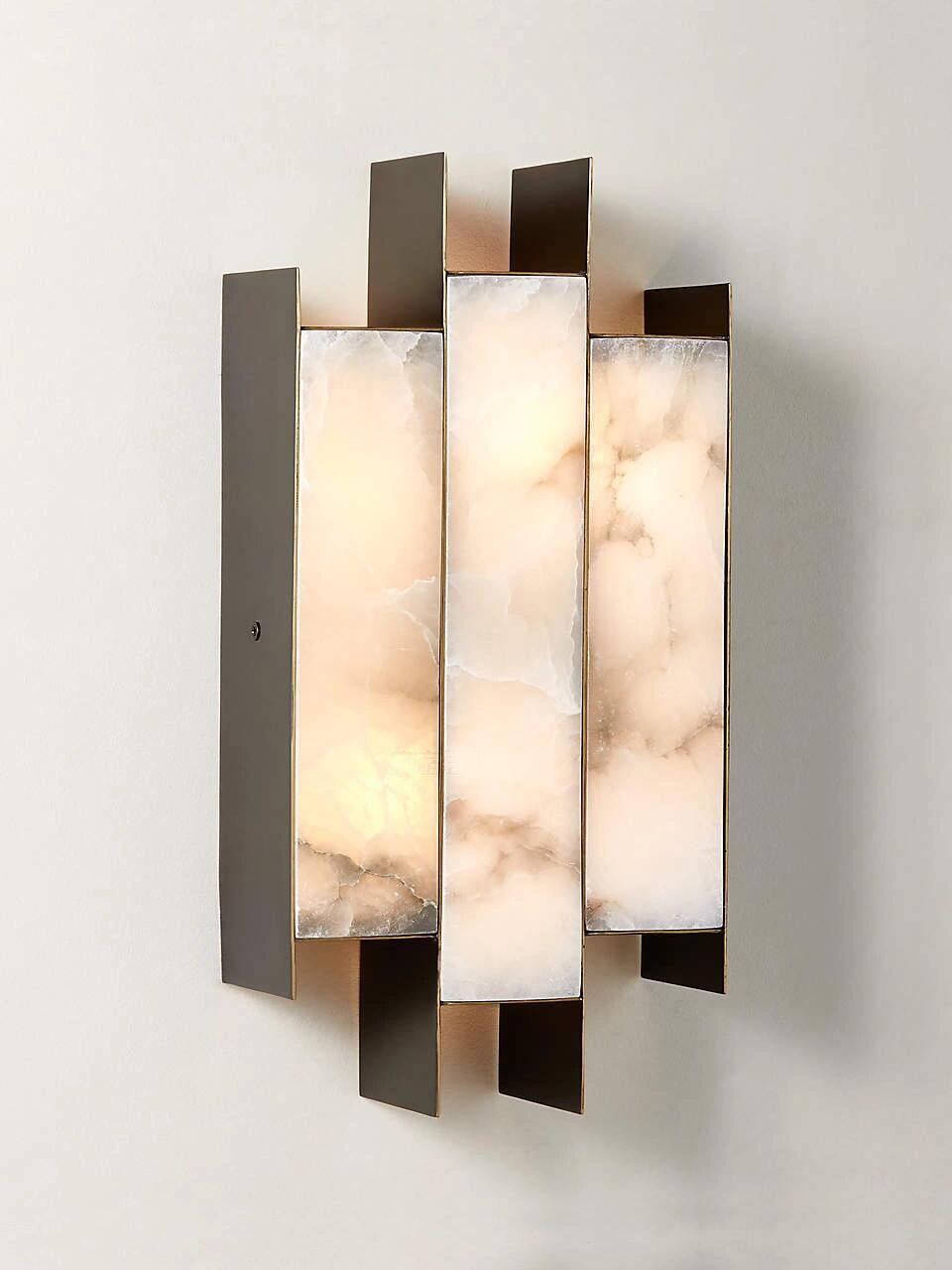 Finto Panel Moderne wandlamp met albast
