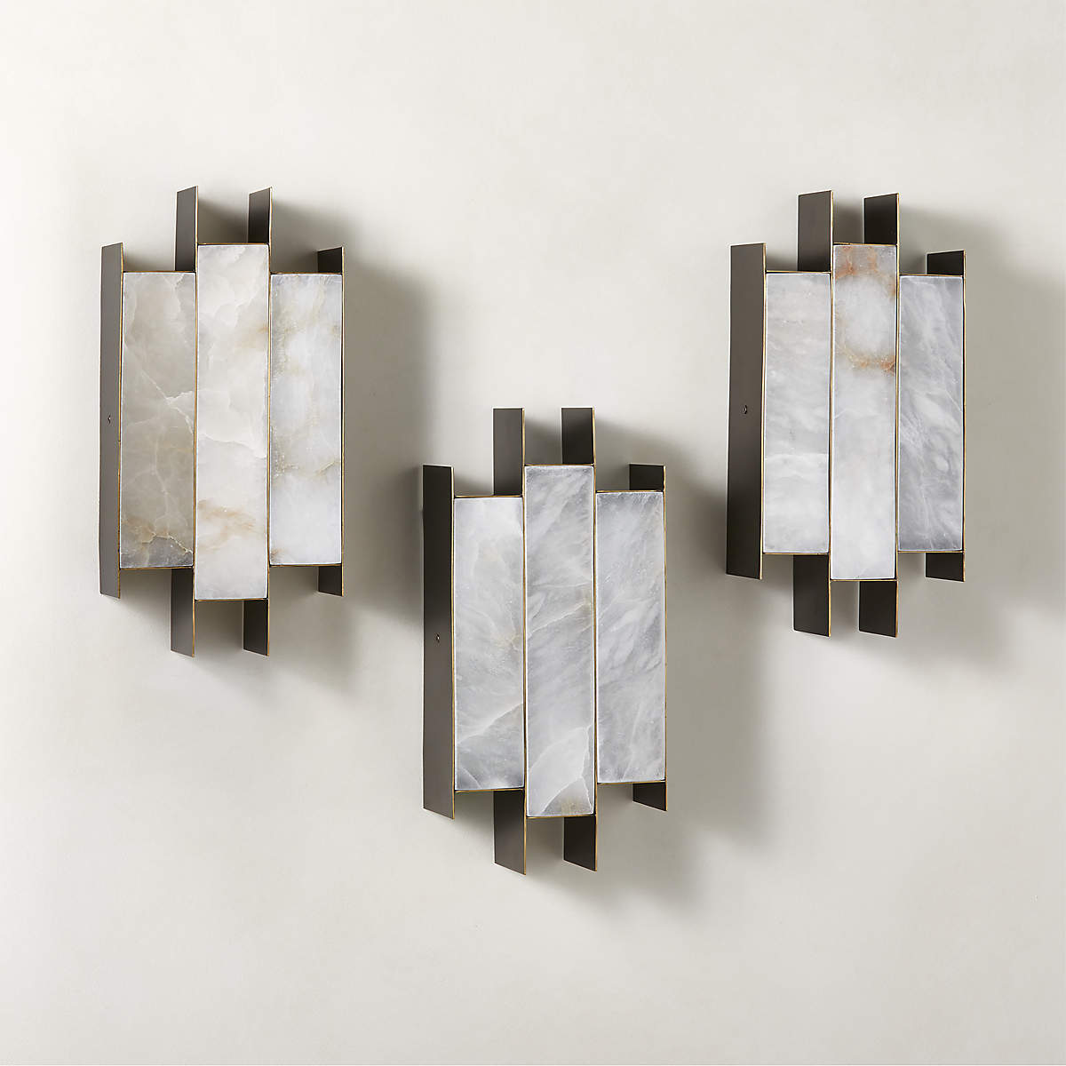 Finto Panel Moderne wandlamp met albast