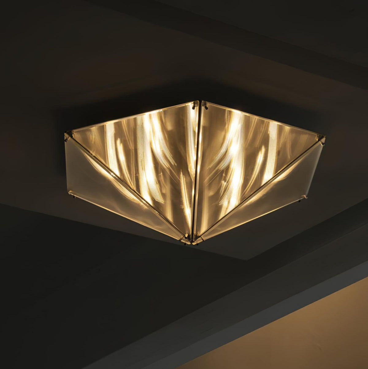 Facet Moderne hanglamp van glas met chrome afwerking