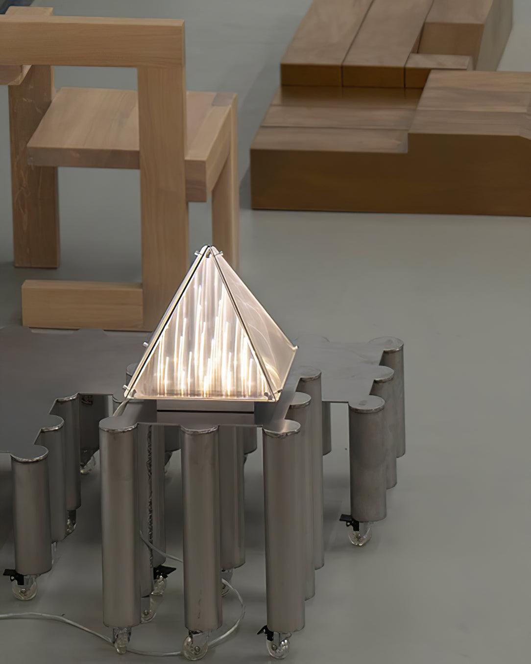 Mymiryre Pyramid glas tafellamp