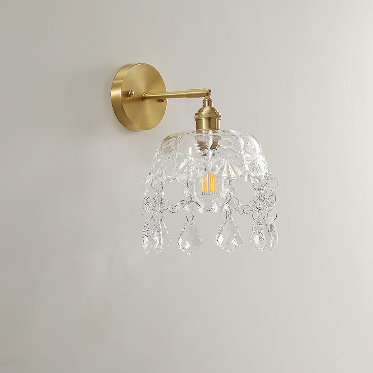 Baleno Postmodern Luxe Franse Tassel Kristal wandlamp