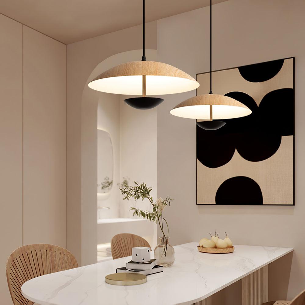 Virainette Moderne hanglamp van donker hout