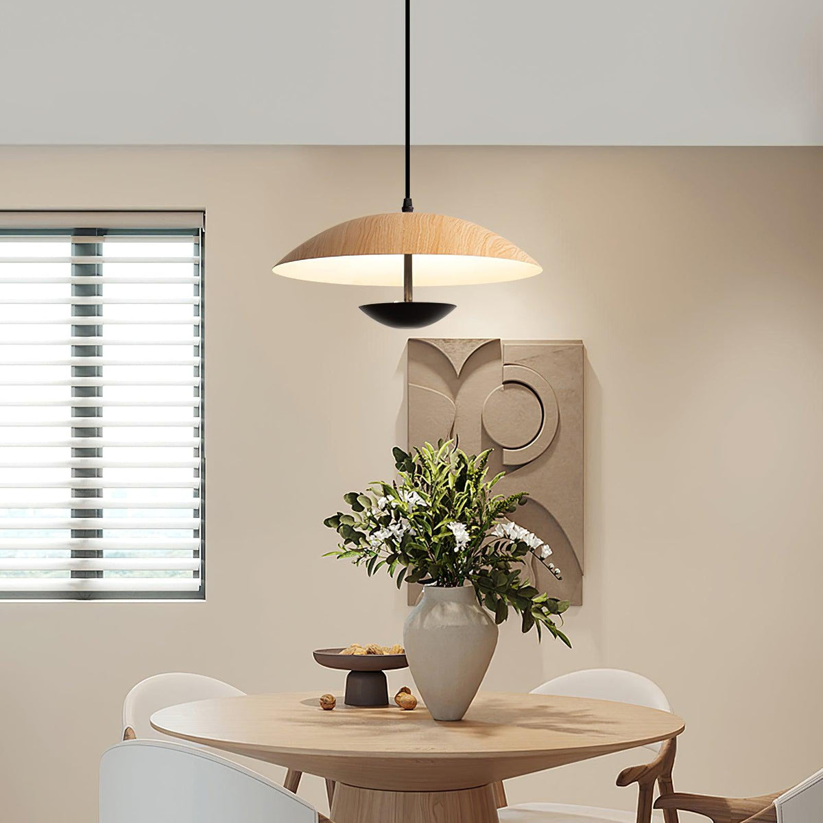Virainette Moderne hanglamp van donker hout