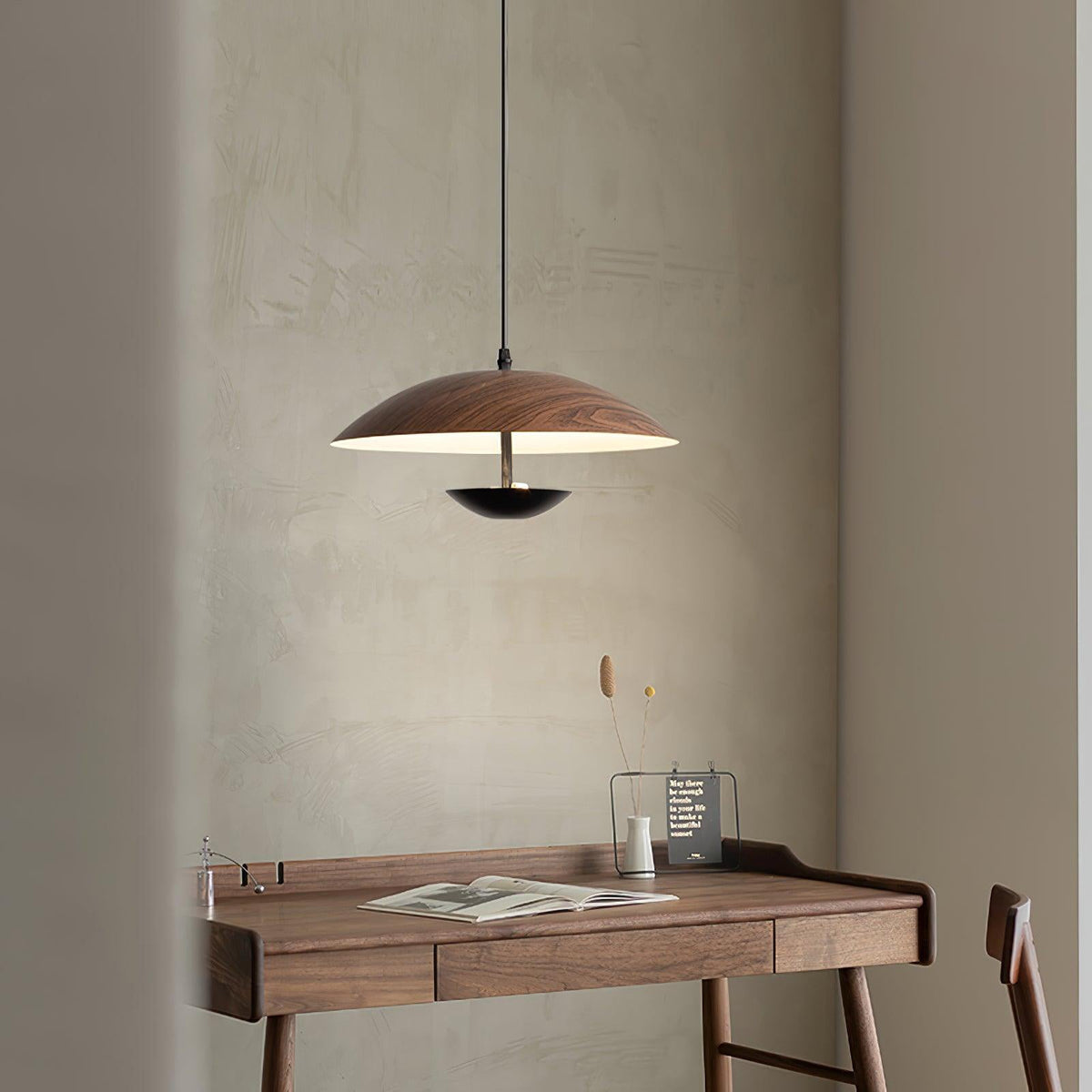 Virainette Moderne hanglamp van donker hout