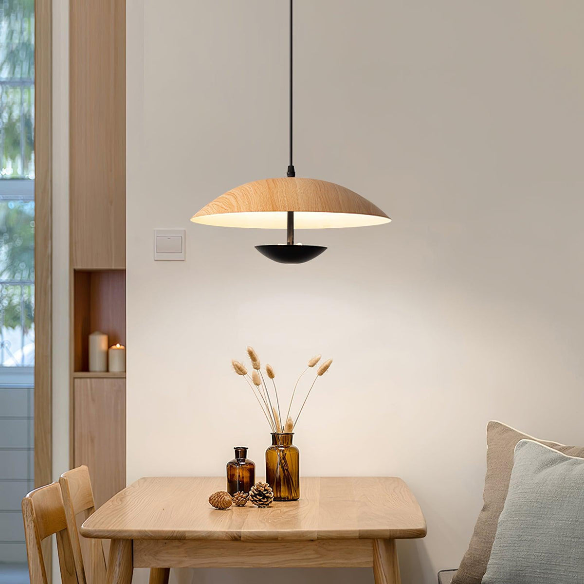 Virainette Moderne hanglamp van donker hout