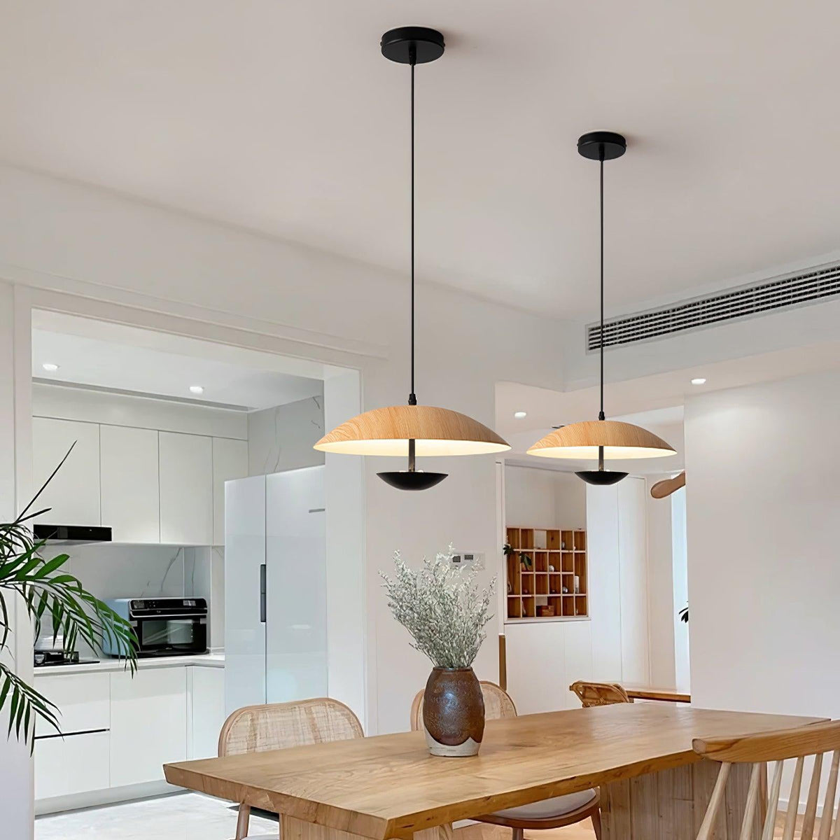 Virainette Moderne hanglamp van donker hout