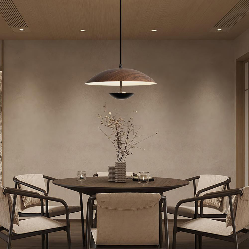 Virainette Moderne hanglamp van donker hout