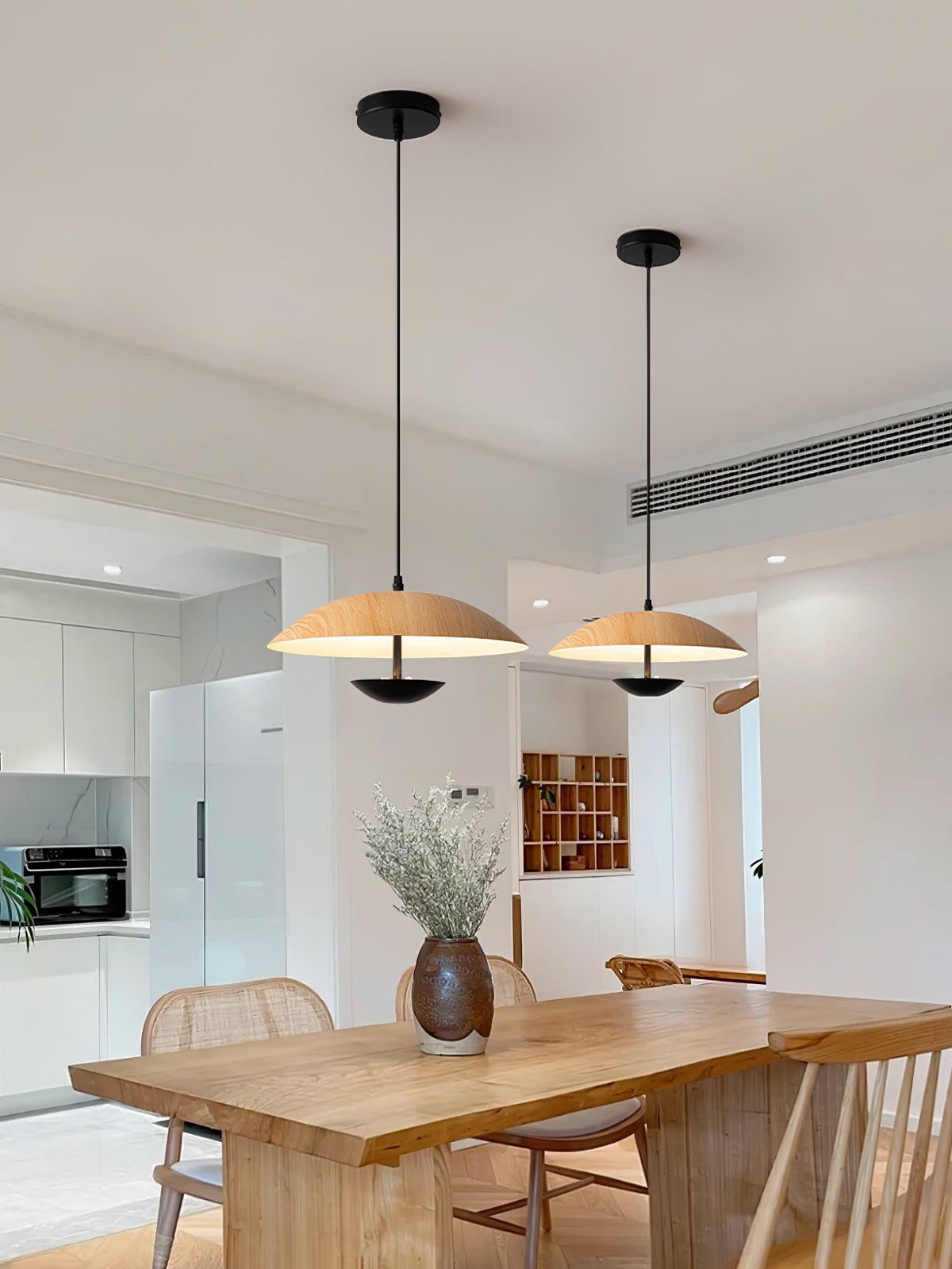 Virainette Moderne hanglamp van donker hout