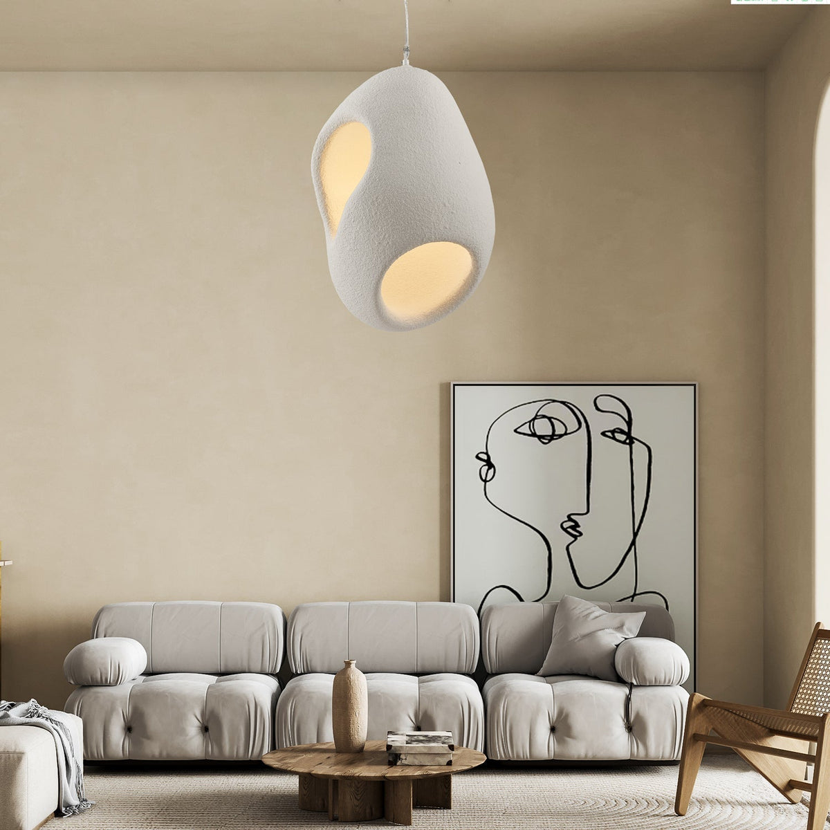 Zavelyra textuurde hanglamp van epoxy-hars composiet