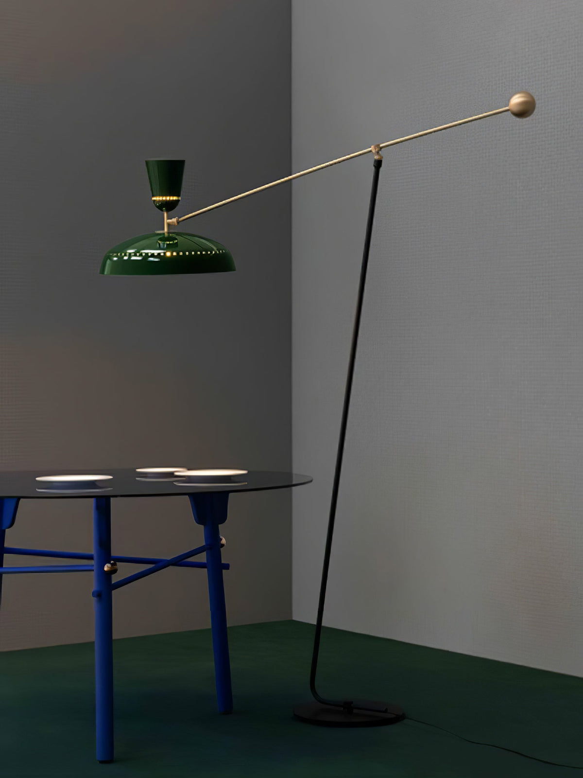 Celeste Minimalism messing vloerlamp