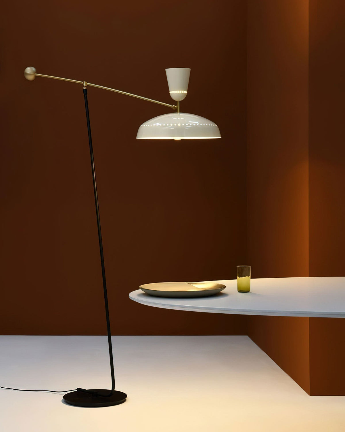 Celeste Minimalism messing vloerlamp