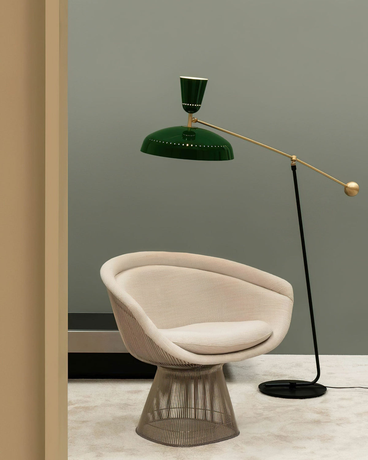Celeste Minimalism messing vloerlamp
