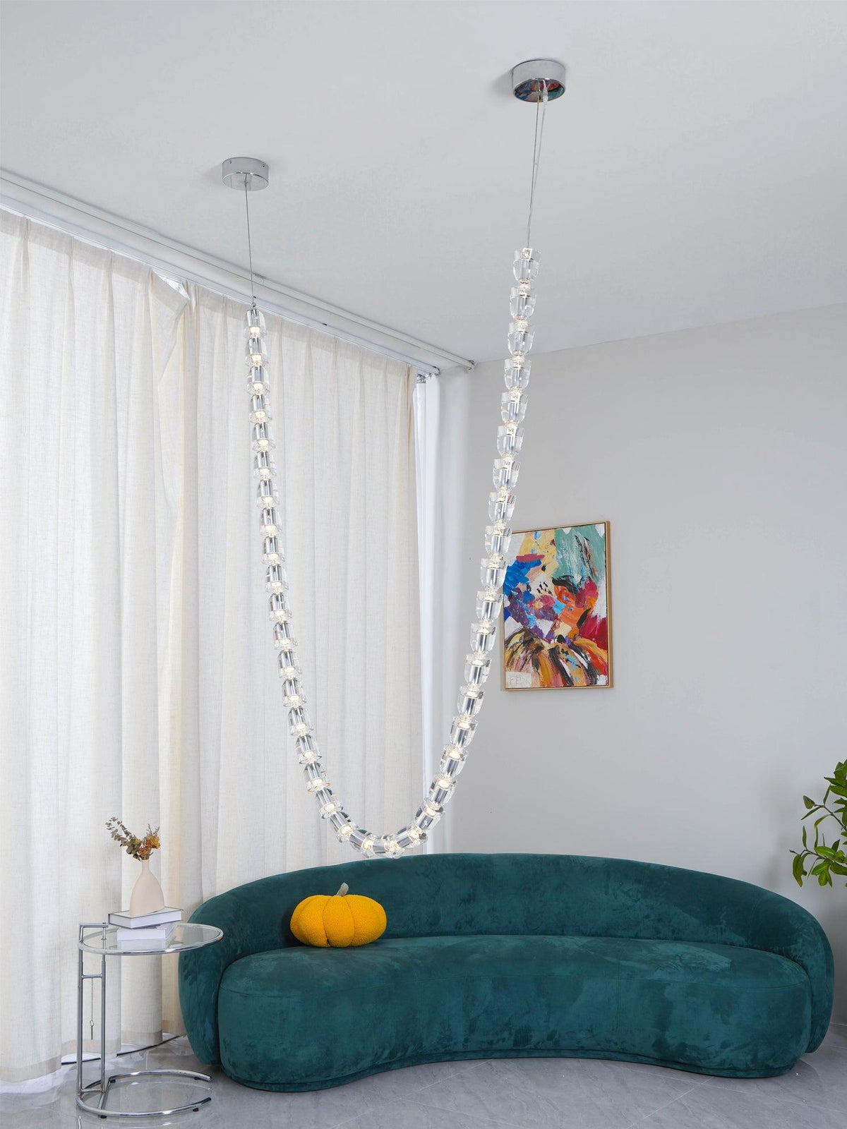 Nexus goudkleurige kristallen kroonluchter