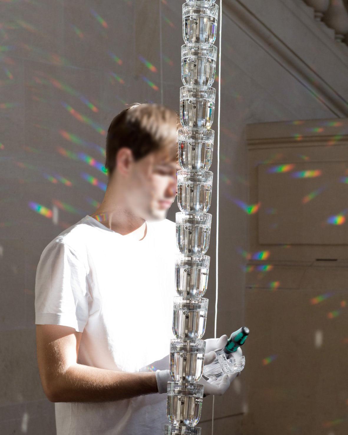 Nexus chroom kristal kroonluchter