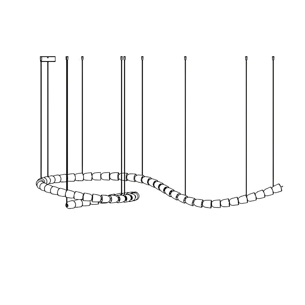 Nexus goudkleurige kristallen kroonluchter
