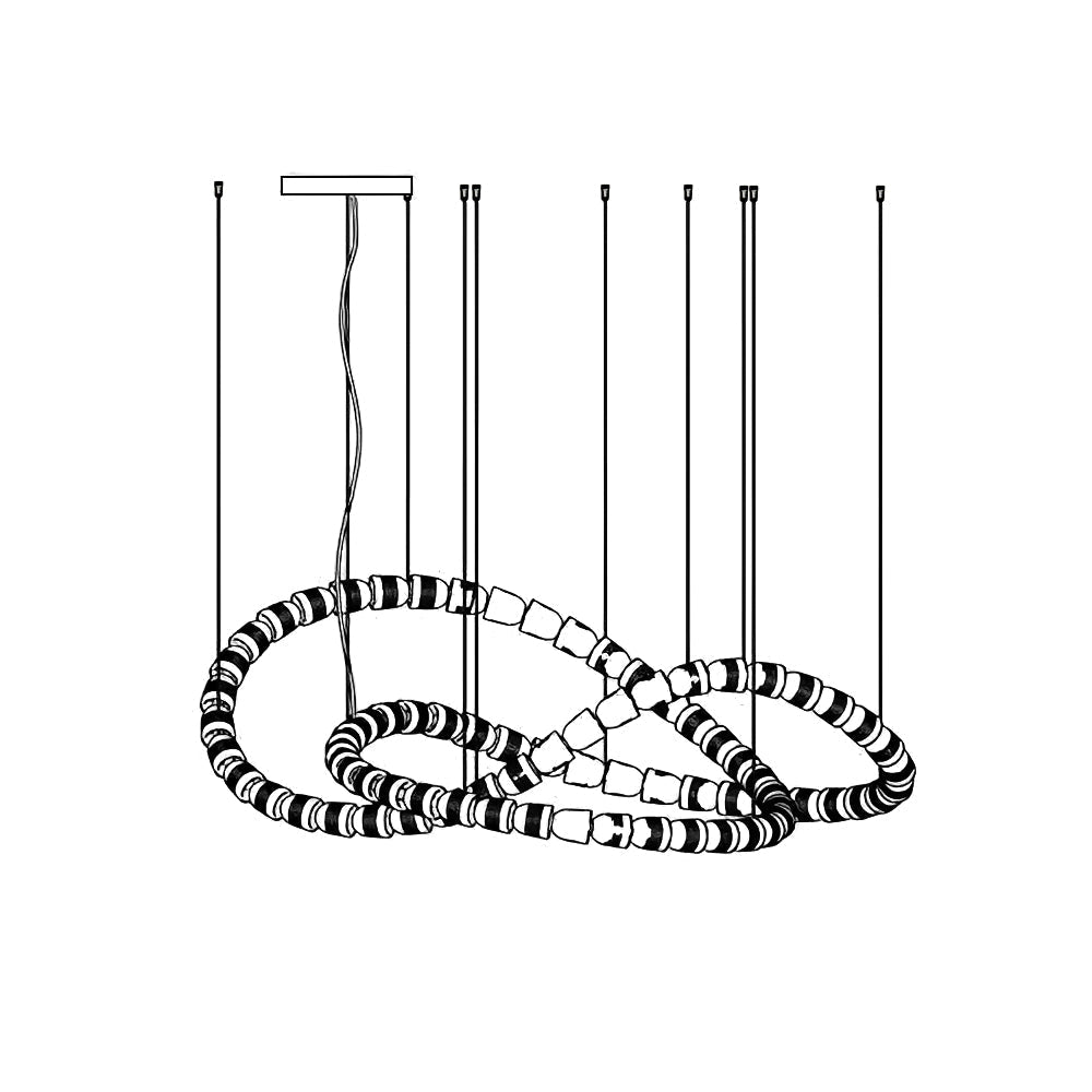 Nexus chroom kristal kroonluchter